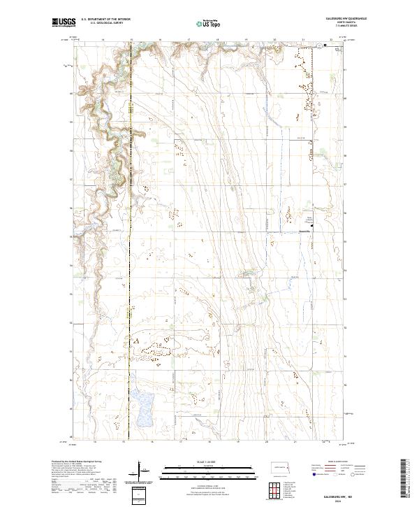 US Topo 7.5-minute map for Galesburg NW ND