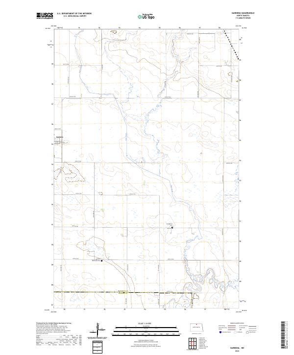 US Topo 7.5-minute map for Gardena ND