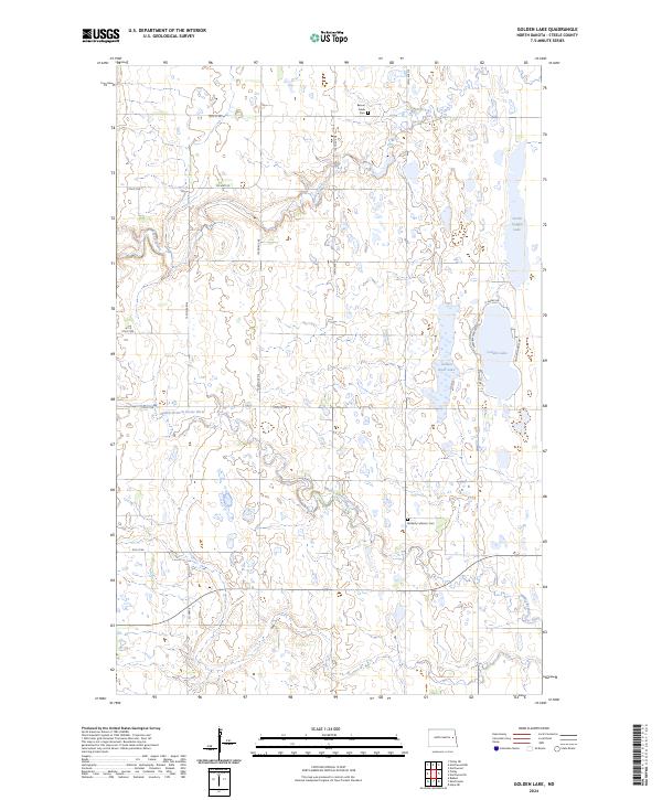 US Topo 7.5-minute map for Golden Lake ND