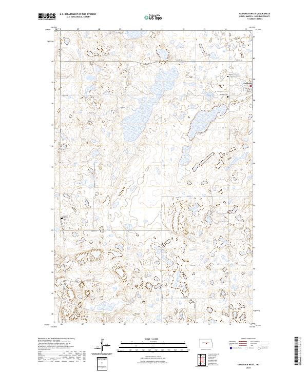 US Topo 7.5-minute map for Goodrich West ND