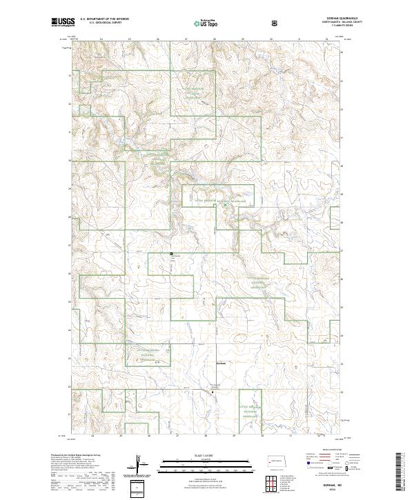 US Topo 7.5-minute map for Gorham ND