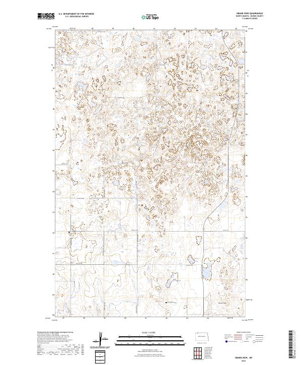 US Topo 7.5-minute map for Grand View ND