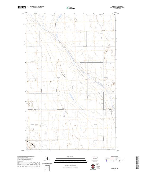 US Topo 7.5-minute map for Grano NE ND