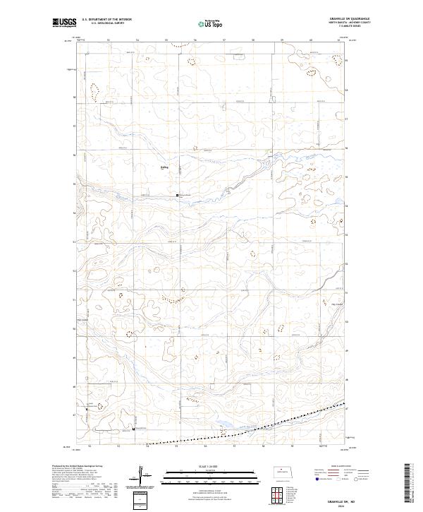 US Topo 7.5-minute map for Granville SW ND