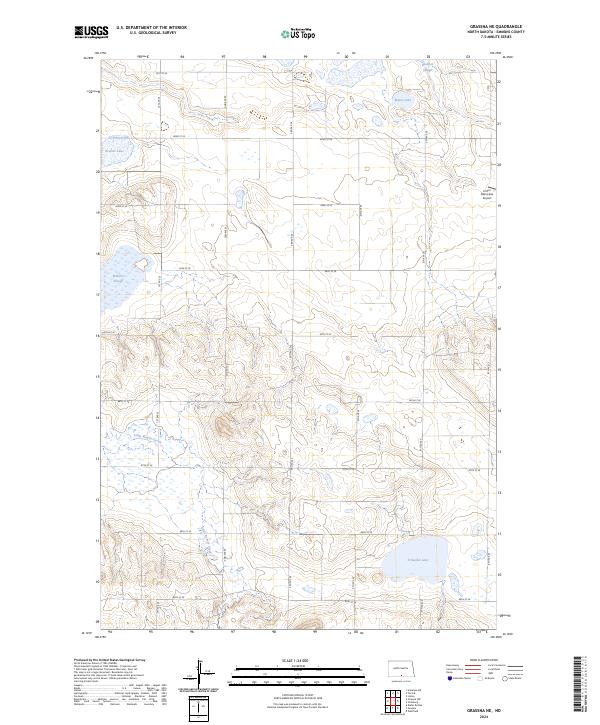 US Topo 7.5-minute map for Grassna NE ND