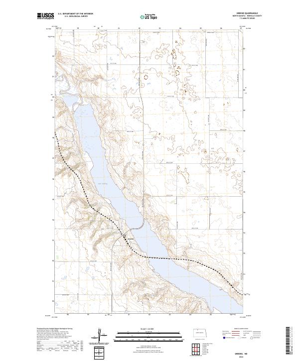 US Topo 7.5-minute map for Greene ND