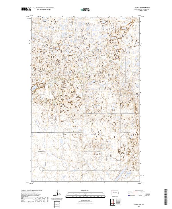 US Topo 7.5-minute map for Grubb Lake ND