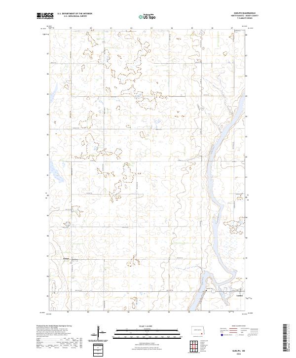 US Topo 7.5-minute map for Guelph ND
