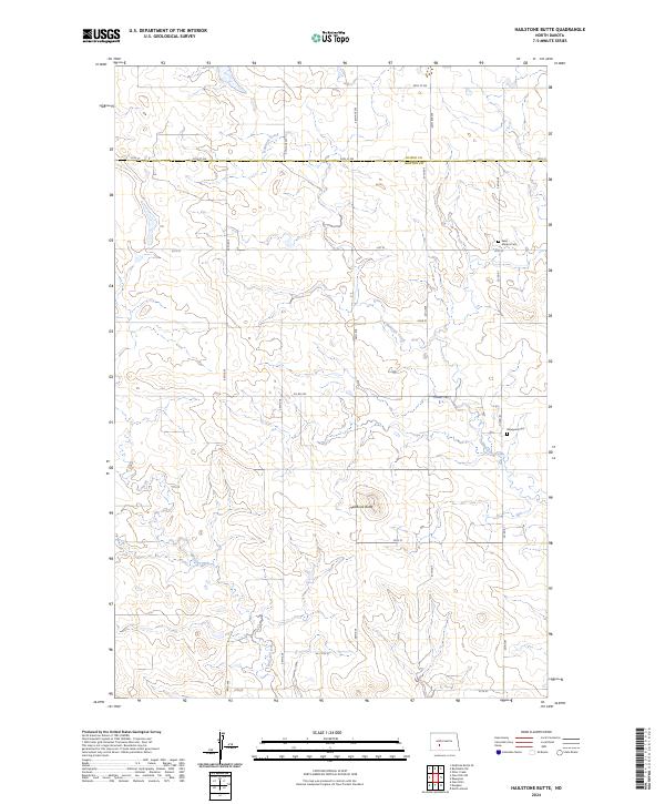 US Topo 7.5-minute map for Hailstone Butte ND