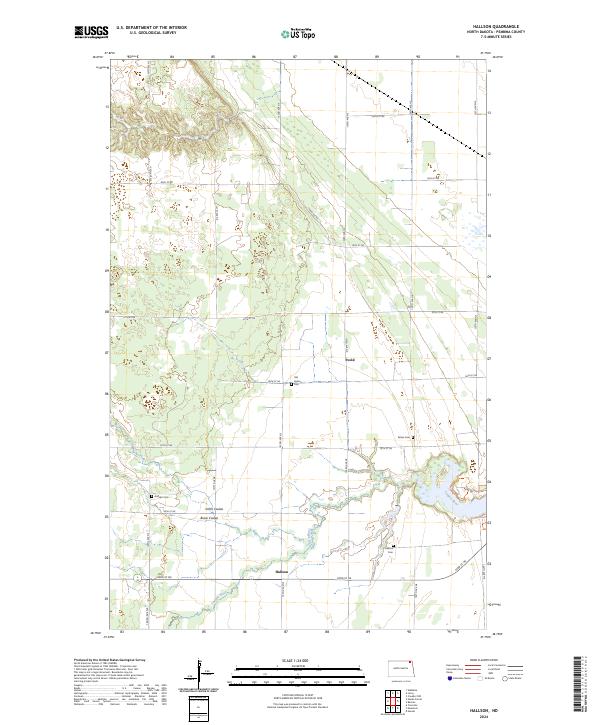 US Topo 7.5-minute map for Hallson ND