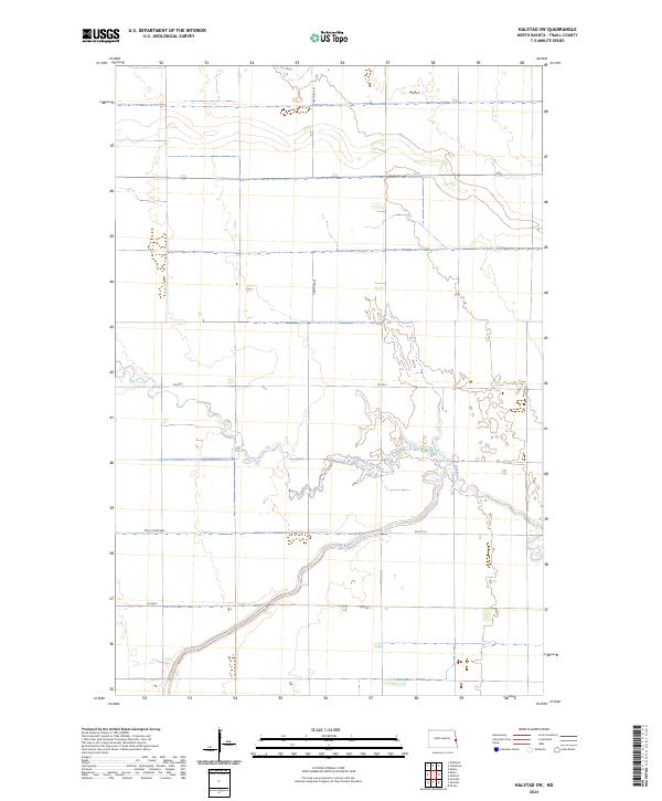 US Topo 7.5-minute map for Halstad SW ND