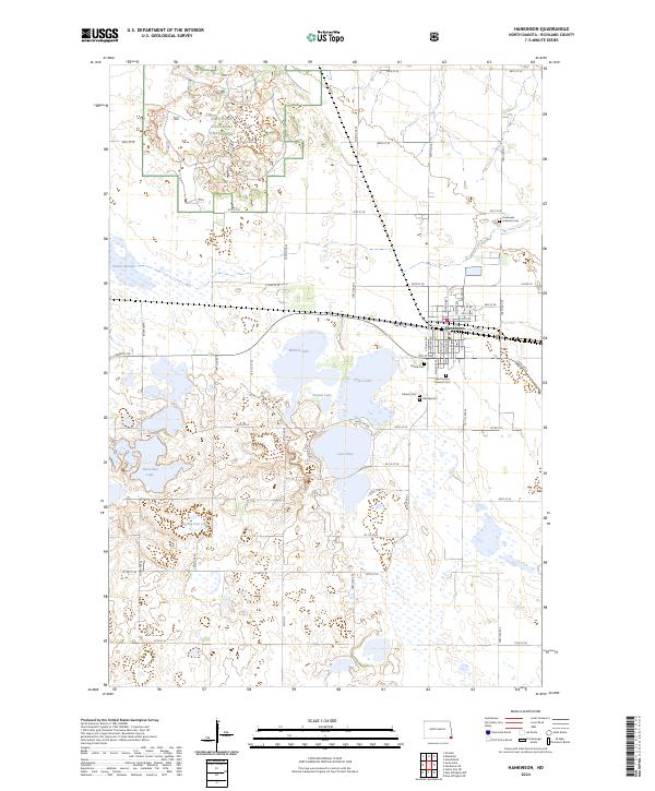 US Topo 7.5-minute map for Hankinson ND