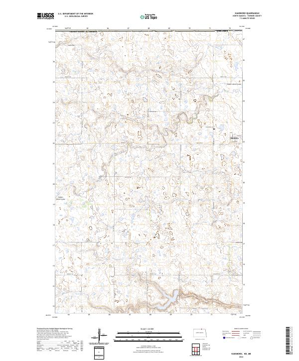 US Topo 7.5-minute map for Hansboro NDMB