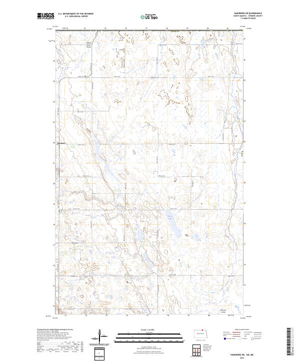 US Topo 7.5-minute map for Hansboro NE NDMB