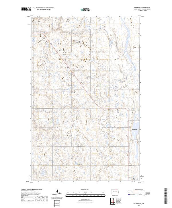 US Topo 7.5-minute map for Hansboro SE ND