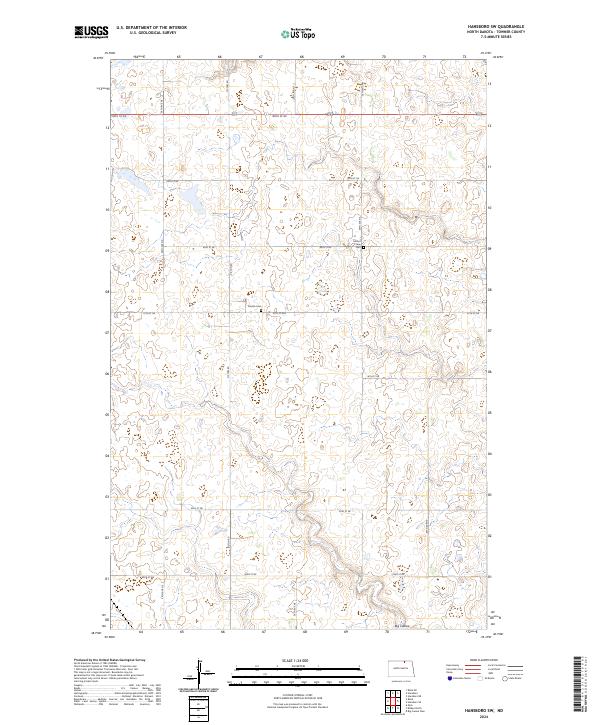 US Topo 7.5-minute map for Hansboro SW ND