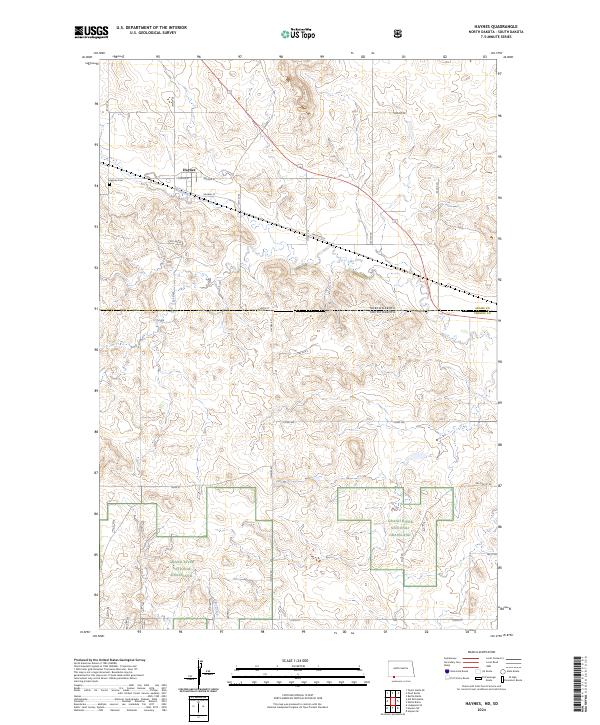 Haynes Map US Topo 7.5-minute map for Haynes NDSD – American Map Store