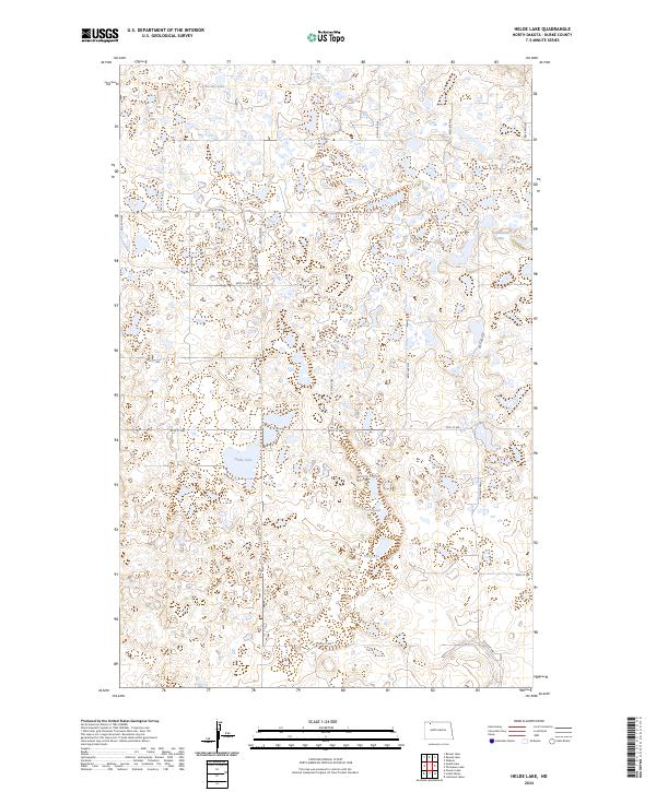 US Topo 7.5-minute map for Helde Lake ND