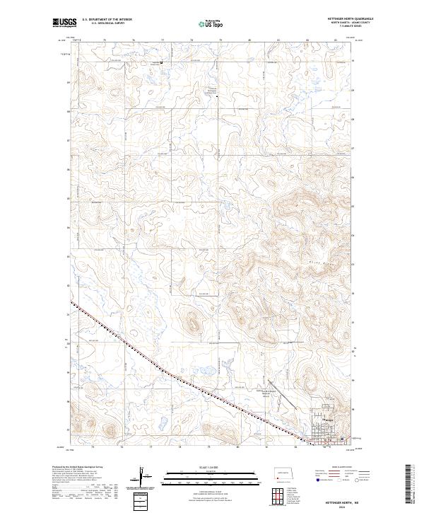 US Topo 7.5-minute map for Hettinger North ND