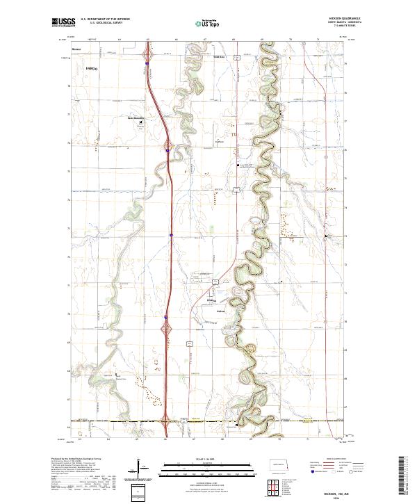 US Topo 7.5-minute map for Hickson NDMN
