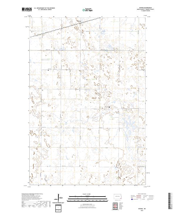 US Topo 7.5-minute map for Hoving ND