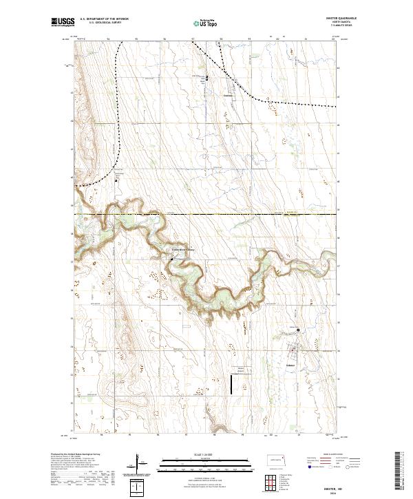 US Topo 7.5-minute map for Inkster ND