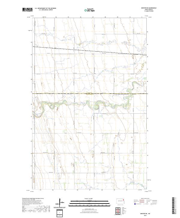 US Topo 7.5-minute map for Inkster NE ND