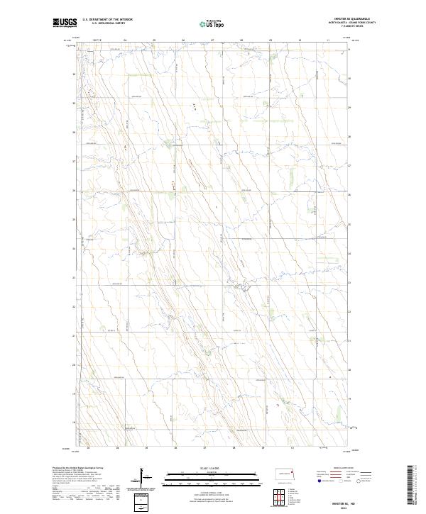 US Topo 7.5-minute map for Inkster SE ND