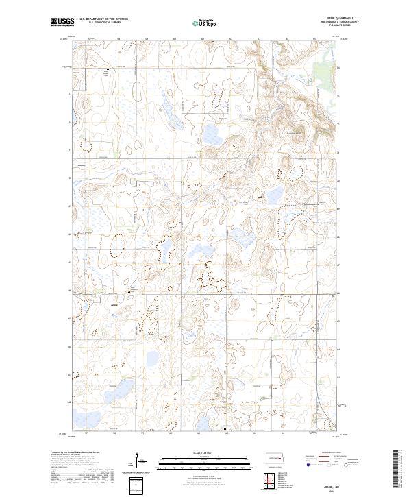 US Topo 7.5-minute map for Jessie ND