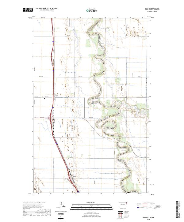 US Topo 7.5-minute map for Joliette NDMN