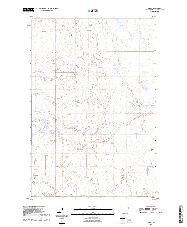 US Topo 7.5-minute map for Jud SE ND