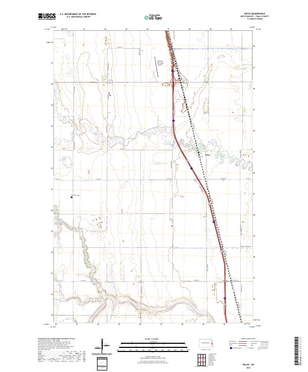 US Topo 7.5-minute map for Kelso ND