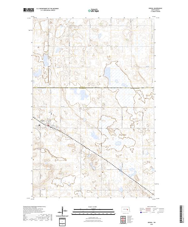 US Topo 7.5-minute map for Kensal ND