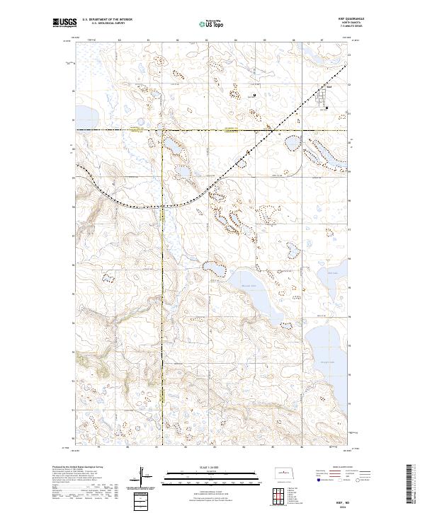 US Topo 7.5-minute map for Kief ND