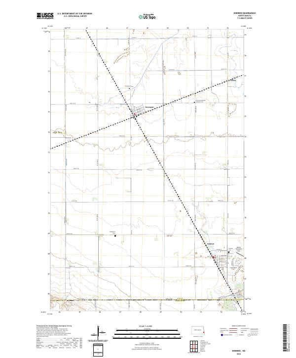 US Topo 7.5-minute map for Kindred ND