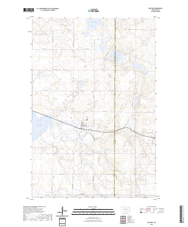 US Topo 7.5-minute map for Kintyre ND