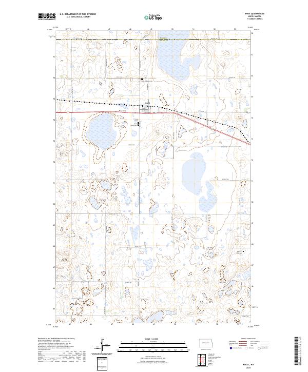 US Topo 7.5-minute map for Knox ND