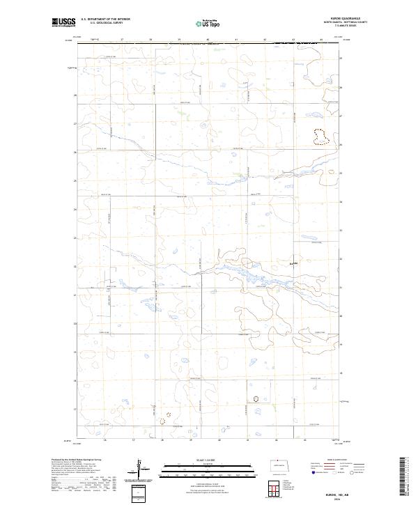 US Topo 7.5-minute map for Kuroki NDMB