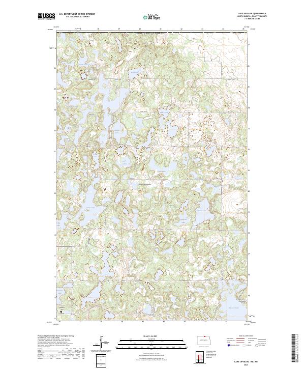 US Topo 7.5-minute map for Lake Upsilon NDMB