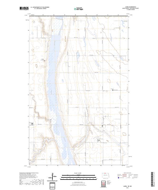 US Topo 7.5-minute map for Landa NDMB