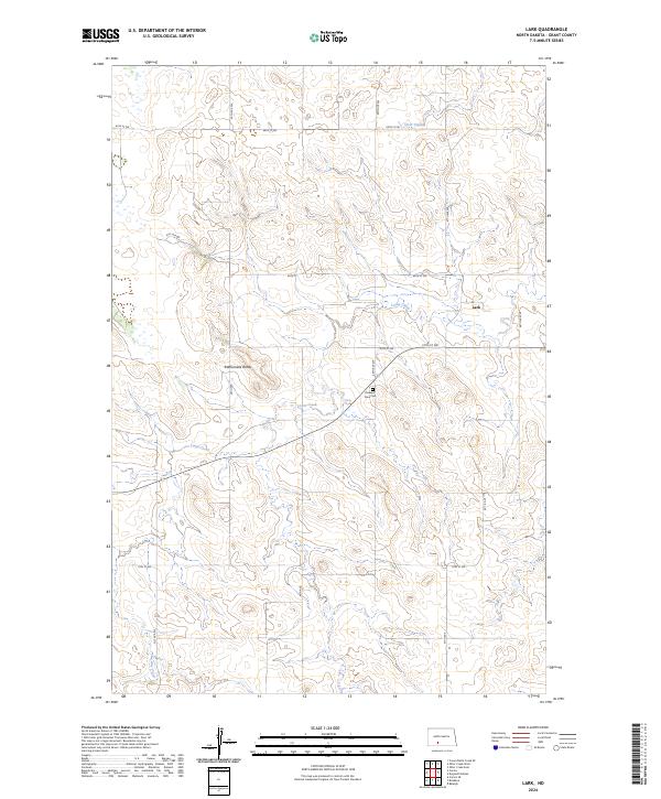 US Topo 7.5-minute map for Lark ND