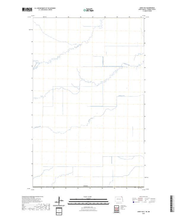 US Topo 7.5-minute map for Leroy OE N NDMB