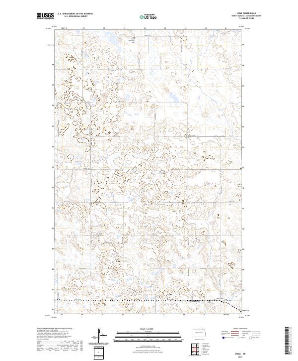 US Topo 7.5-minute map for Loma ND