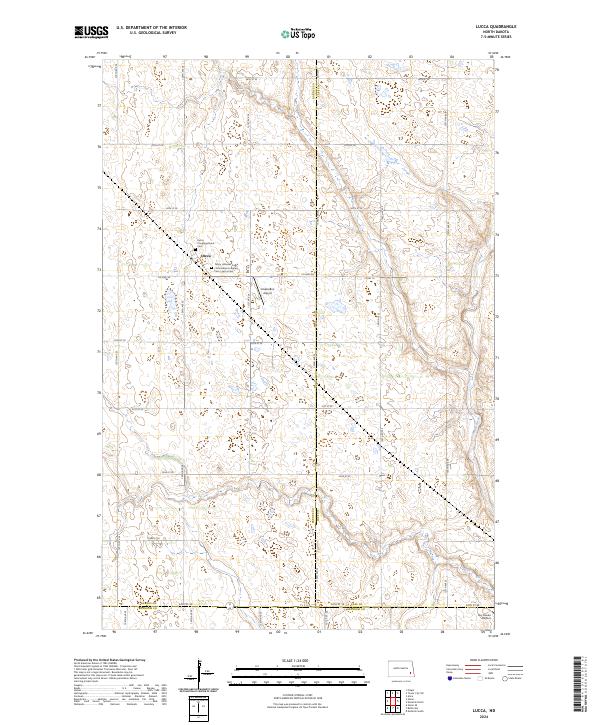 US Topo 7.5-minute map for Lucca ND