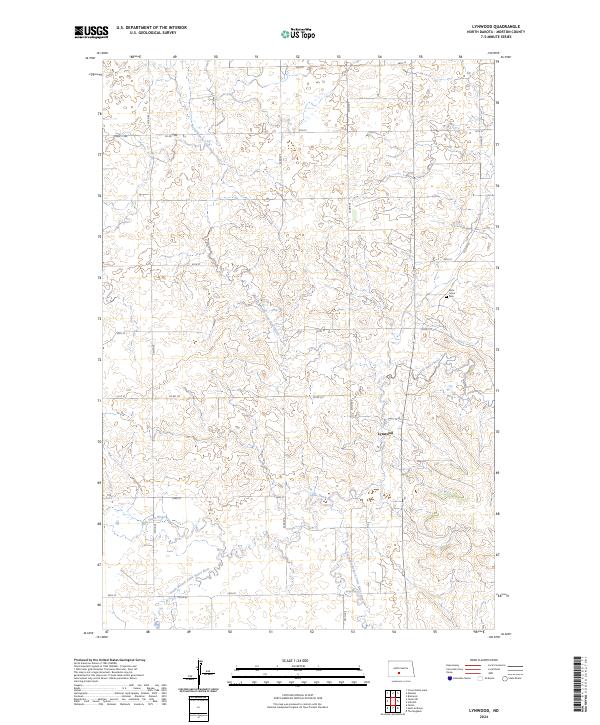US Topo 7.5-minute map for Lynwood ND