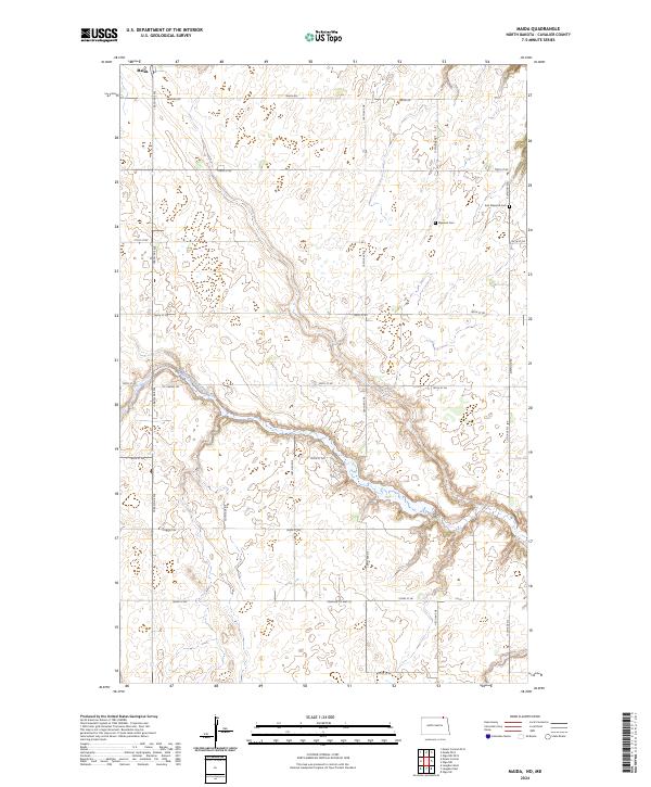 US Topo 7.5-minute map for Maida NDMB