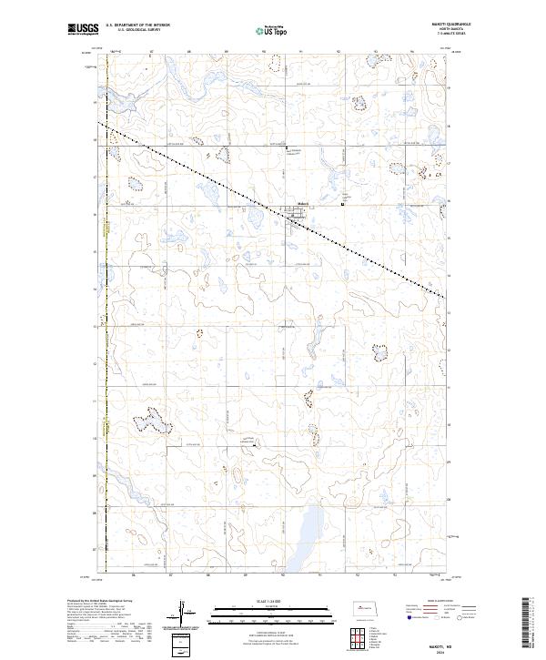 US Topo 7.5-minute map for Makoti ND