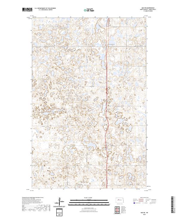 US Topo 7.5-minute map for Max NE ND