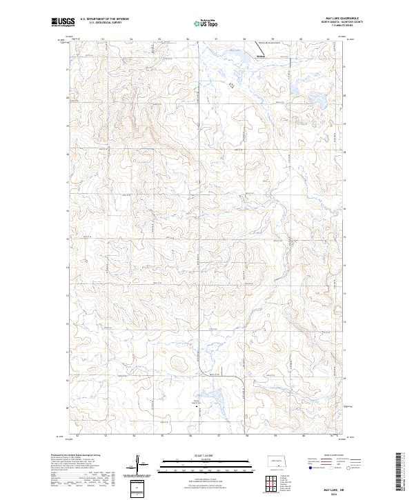 US Topo 7.5-minute map for May Lake ND