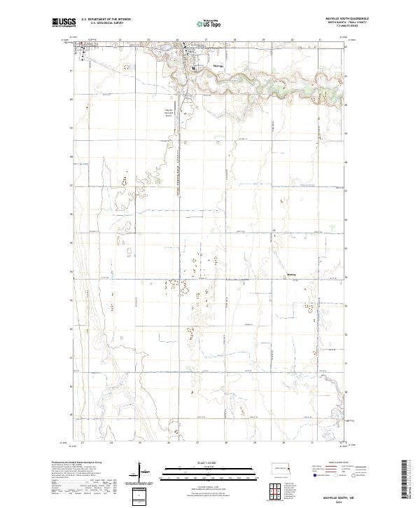 US Topo 7.5-minute map for Mayville South ND